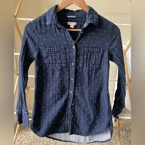 Merona navy blue button-down shirt
